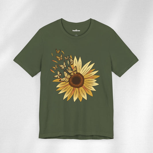 Sunflower Butterfly T-Shirt