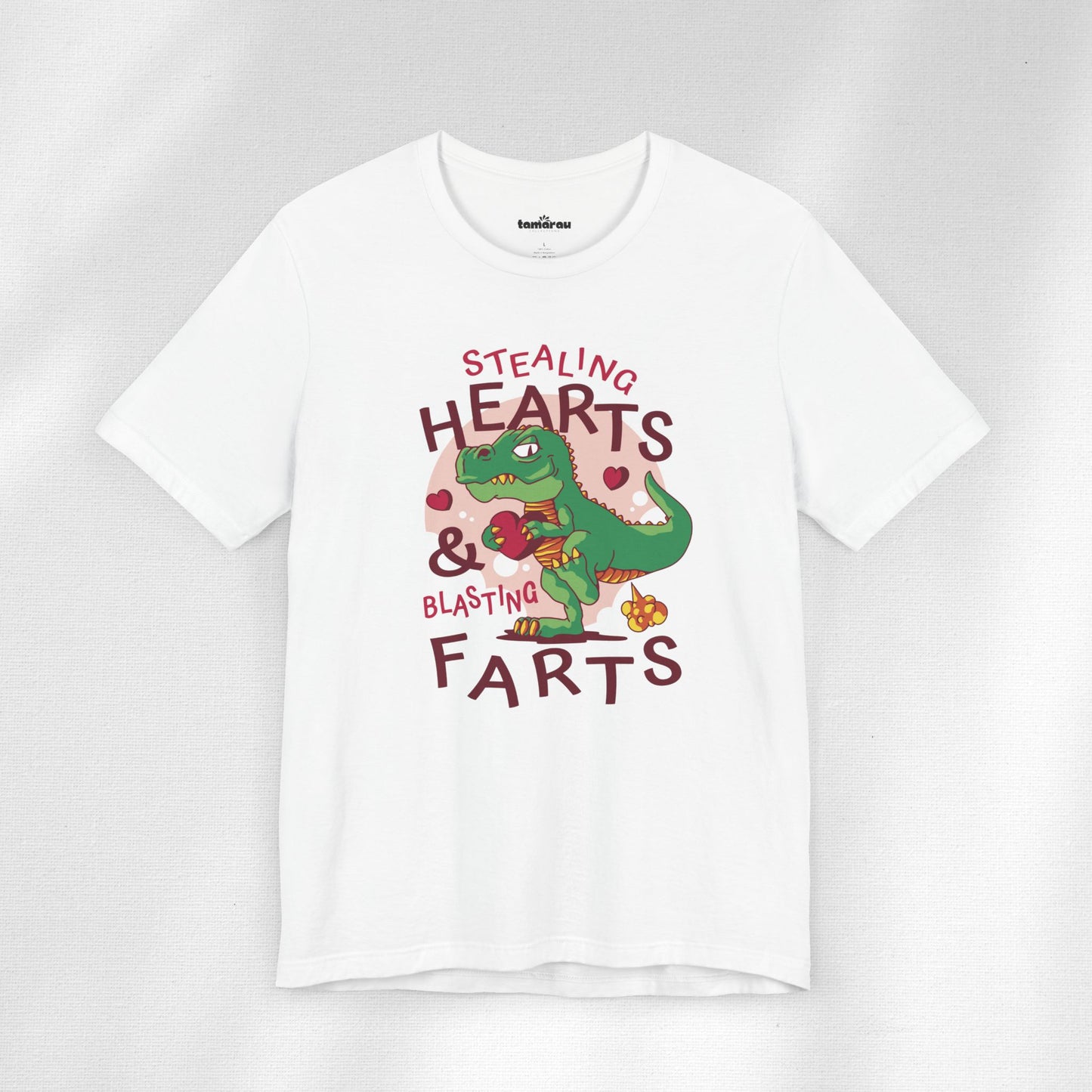 Stealing Hearts Dino Valentines T-Shirt