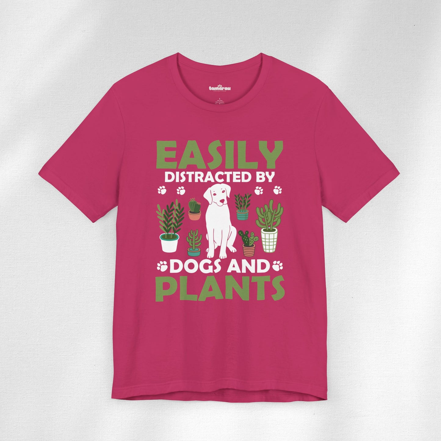 Easily Distracted By Dogs And Plants T-Shirt