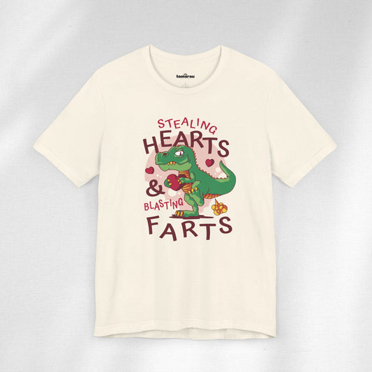 Stealing Hearts Dino Valentines T-Shirt