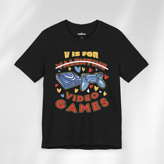 V-for Video Game Valentines T-Shirt